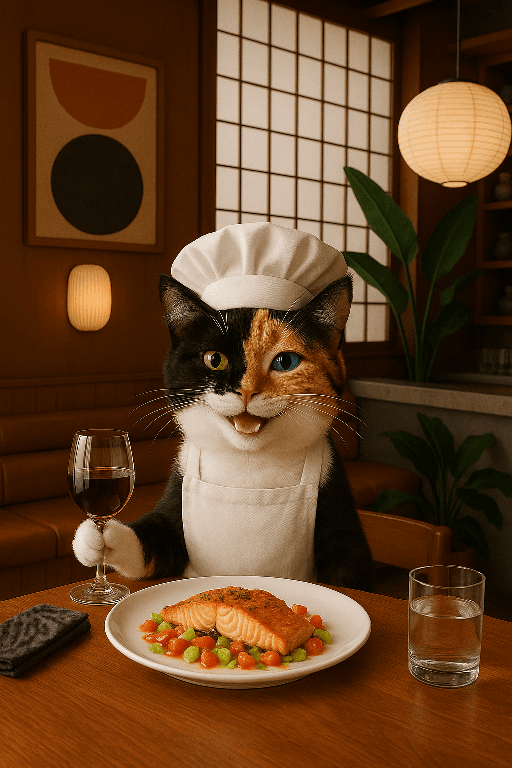 Happy cat illustration